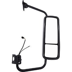 Freightliner Columbia Chrome Door Mirror with Arm, Driver Side, Replacement for 2002-2013 Freightliner Columbia, 2001-2010 Freightliner Coronado, 1996-2010 Freightliner Century