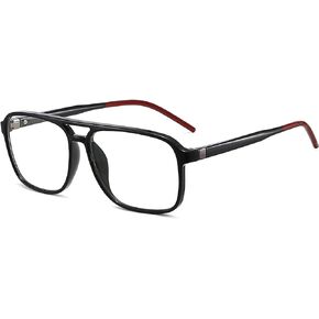 ANRRI Blue Light Blocking Glasses Double Bridge Eyewear Frame Computer Game Glasses for Men and Women