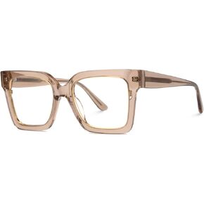 VOOGLAM Square Blue Light Glasses for Women Men Anti Eyestrain Dry Eyes Computer Phone TV Eyewear Ibrahim