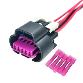 5 Way Connector Pigtail Harness for Replaces GM LS1 LS2 LS6 Mass Air Flow Sensor Connector Pigtail MAF Corvette 15305554