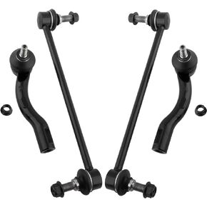 BOXI 4pcs Front Outer Tie Rod Ends Sway Bar Links Fit for Nissan Sentra 2007 2008 2009 2010 2011 2012 Sedan 4-Door | K750096 ES800575 ES800574