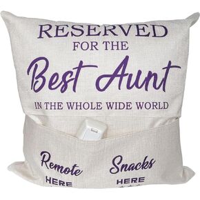 Papa Gifts from Grandkids, Two-Pocket Papa Throw Pillow Covers 18x18 Inch, Great Papa Dad Gifts for Birthday Christmas Anniversary Fathers Day Thanksgiving Day