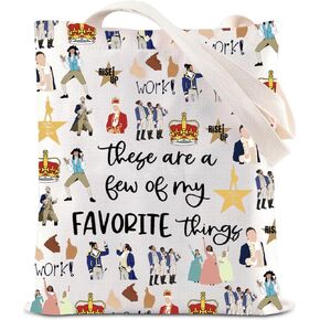 ENSIANTH Hamilton Broadway Musical Inspired Gift Rise Up Theatre Tote Bag Schuyler Work Merch Talk Less Smile More Musical