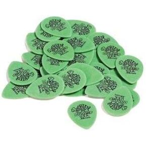 Dunlop 423R .88mm Tortex Small Teardrop,Green,36-Pack
