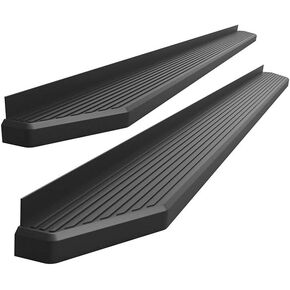 APS 6-inch (Black Powder Coated Flat Style) Running Boards Nerf Bars Side Steps Compatible with Toyota Tacoma 2005-2023 Double Crew Cab