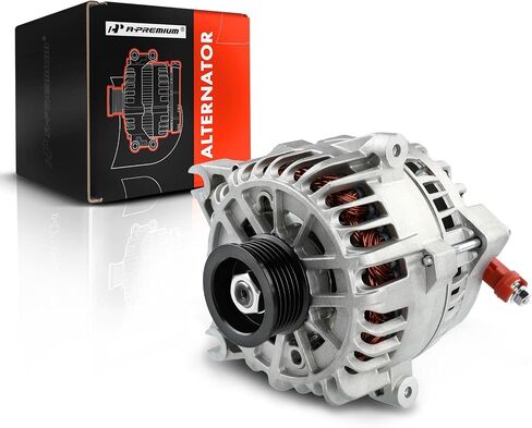 A-Premium Alternator Compatible with Ford Crown Victoria 2003-2008 & Mercury Grand Marquis & Lincoln Town Car 2003-2011, 4.6L, 12V 135A 6-Groove Pulley Clockwise, Replace# 3W1Z10346BA, 3W1U10300BB in Saudi Arabia