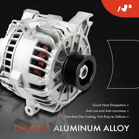 A-Premium Alternator Compatible with Ford Crown Victoria 2003-2008 & Mercury Grand Marquis & Lincoln Town Car 2003-2011, 4.6L, 12V 135A 6-Groove Pulley Clockwise, Replace# 3W1Z10346BA, 3W1U10300BB in Saudi Arabia