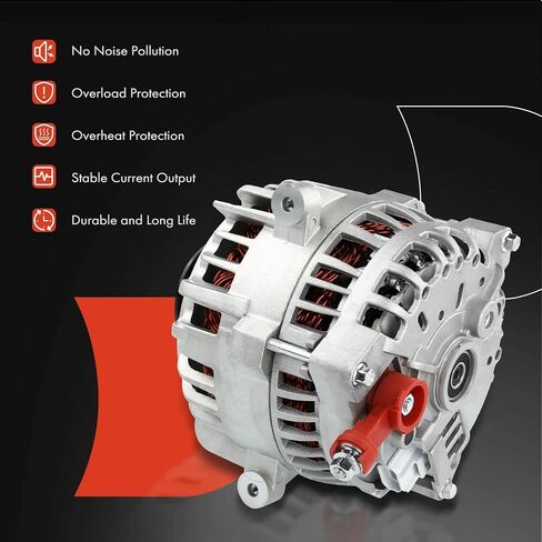 A-Premium Alternator Compatible with Ford Crown Victoria 2003-2008 & Mercury Grand Marquis & Lincoln Town Car 2003-2011, 4.6L, 12V 135A 6-Groove Pulley Clockwise, Replace# 3W1Z10346BA, 3W1U10300BB in Saudi Arabia