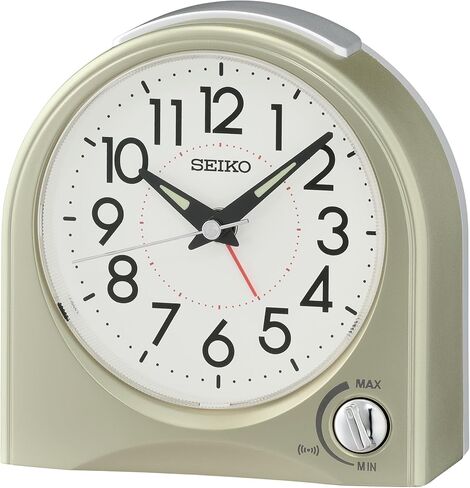 SEIKO Maris Non Ticking Desk/Alarm Clock, Black in Saudi Arabia