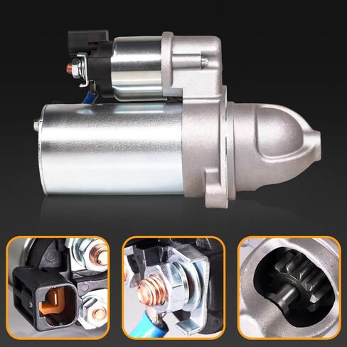 محرك Starter 36100-2G200 متوافق مع Kia Forte/Forte Koup/Forte5/Optima/Sportage، Hyundai Genesis Coupe/Santa Fe Sport/Sonata/Tucson 2011-2016 2.0L 2.4L استبدال 12A1369 in Kuwait