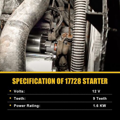 New Starter 17728، متوافق مع Honda Accord 1995-2007، Odyssey 1999-2006، Pilot 2003-2005، متوافق مع Acura CL1997-2003، TL 1999-2006، MDX 2001-2002، استبدال # 06312-P8A-5050 in Kuwait