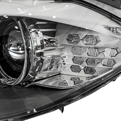 مصباح أمامي لجهاز الإسقاط الجانب الأيسر للسائق HID/زينون ث/AFS لا لمبات بديلة لسيارات BMW 528i 535i 550i M5 2011-2013 7271903 BM2502173 in Kuwait