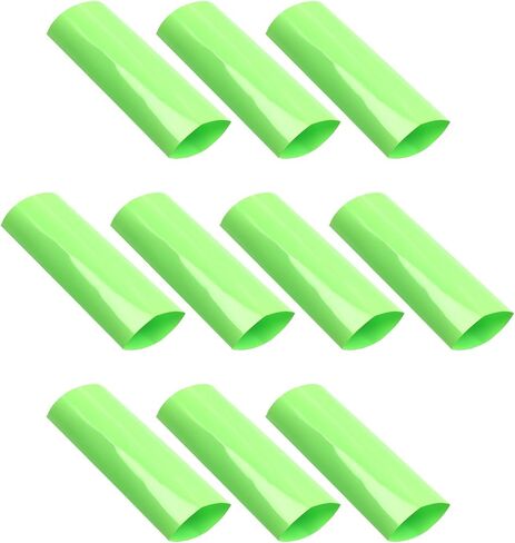 Bettomshin 50Pcs AA x1 Single Section 53mm Length Insulated Battery Heat Shrink Wrap Tubing, 23mm Width PVC DIY Battery Pack Shrink Wrap Bags Kit Green in Saudi Arabia