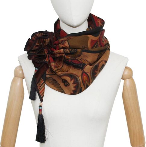 DANA XU Fragrant Cloud Yarn Silk Scarf 42 * 42 inches Large Square Lightweight Shawl & Wraps For Women in Saudi Arabia