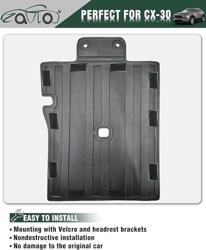 بطانات البضائع مسند الظهر حصيرة لمازدا CX-30 الملحقات 2021-2024 مع هوك وحلقة الخلفي الجذع حصيرة المقعد الخلفي الغطاء الخلفي حامي جميع الأحوال الجوية المضادة للانزلاق انقسام الكلب بطانة 3 قطع in Kuwait