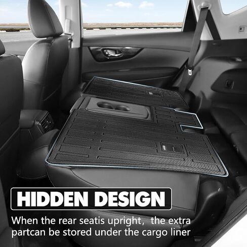 Compatible for 2014-2020 Nissan Rogue Backrest Mats, All-Weather 3D Custom Interior Car Seat Back Cover Cargo Mats Fit for 2020 2019 2018 2017 2016 2015 2014 Accessories in Saudi Arabia