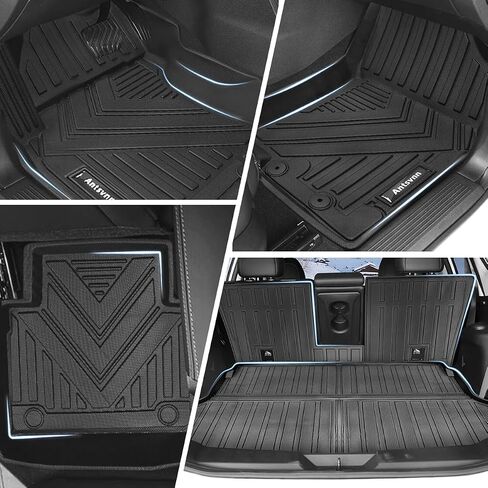Compatible for 2014-2020 Nissan Rogue Backrest Mats, All-Weather 3D Custom Interior Car Seat Back Cover Cargo Mats Fit for 2020 2019 2018 2017 2016 2015 2014 Accessories in Saudi Arabia