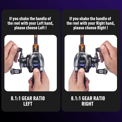 Kingdom 4.76oz Ultralight Finesse Baitcasting Fishing Reel 8+1BB Surper Smooth 7.1:1/8.1:1 Gear Ratio,Easily Cast Lures Down to 1/16 oz,Shallow/Deep Spool Casting Reel in Saudi Arabia