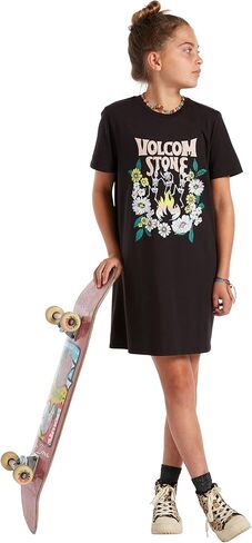 Volcom Girls' One Size Truly Stokin Short Sleeve Dress in Saudi Arabia