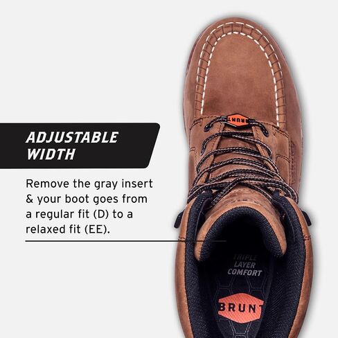 BRUNT The Marin 8 بوصة (Comp Toe)، بني (للرجال 7) in Kuwait