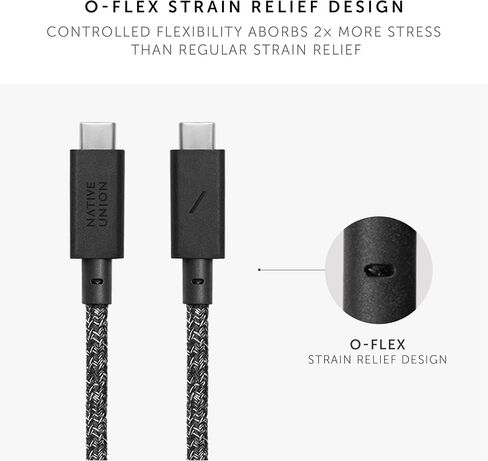 Native Union Anchor Cable 240W – 10ft Reinforced Braided USB-C to USB-C Power Delivery 3.1 Charging Cable with Weighted Knot – for iPhone 15, 15 Pro Max, MacBook Pro 14"/16" M2, Air 15" M2 (Cosmos) in Saudi Arabia