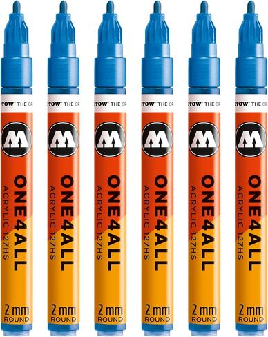 Molotow MO127302 One4All 127HS # 224 Marker Pen – Metallic Blue (Pack of 6 in Saudi Arabia
