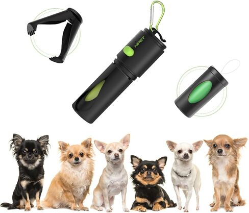 Small Dog Pooper Scooper with Bag Attachment, Portable Pet Poop Scooper for Dogs, Outdoor Poop Scooper for Small Pets (Black) in Saudi Arabia