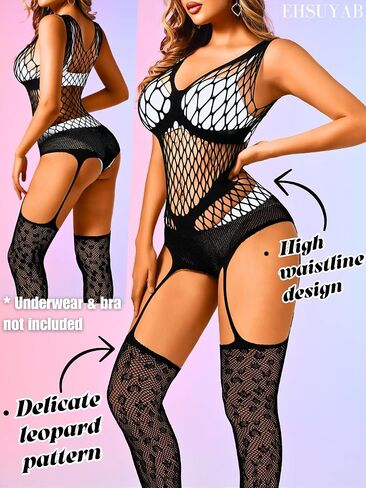 Sexy Rave Outfits For Women, Cutout Fishnet Body Stockings Lingerie, One Piece Bodysuit Music Festival Club Dancewear in Saudi Arabia