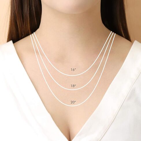 قلادة هرمية مثلثة من الفضة الإسترليني من Boma Jewelry، 18 بوصة in Saudi Arabia