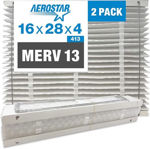 فلتر بديل قابل للطي من Aerostar MERV 13 لـ Aprilaire 413، (عبوة من قطعتين) in Kuwait