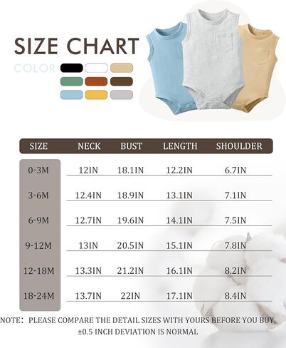 Sleeveless Onsies for Baby Boys' Bodysuits 3 Pack Infant Baby Clothes Neutral Summer Baby Undershirt 0-2T in Saudi Arabia