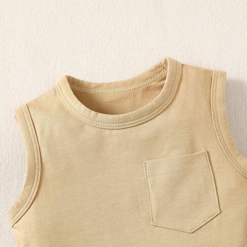 Sleeveless Onsies for Baby Boys' Bodysuits 3 Pack Infant Baby Clothes Neutral Summer Baby Undershirt 0-2T in Saudi Arabia