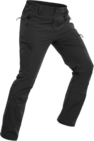 NAVEKULL Men's Lightweight Hiking Pants Quick Dry Stretch Fishing Tactical Work Pants with Zipper Pockets in Kuwait