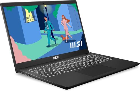MSI Modern 15 Laptop: Ryzen 7 7730U, UMA AMD Radeon Graphics, 15.6" FHD, 16GB DDR4, 1TB NVMe SSD, 180-Degree Lay-Flat, Type C, Win 11 Pro: Classic Black B7M-223US in Saudi Arabia