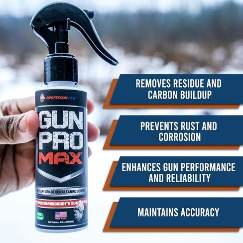 Gun Cleaning Solvent - Bore Cleaner & Carbon Remover for Guns | Gun Pro Max | 4 oz in Saudi Arabia