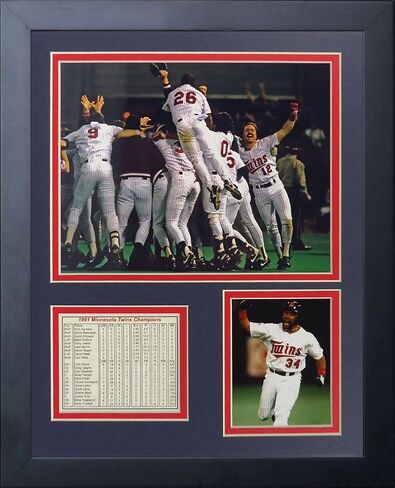 Legends Never Die "1991 Minnesota Twins Champions Framed Photo Collage, 11 x 14-Inch (11342U) in Saudi Arabia