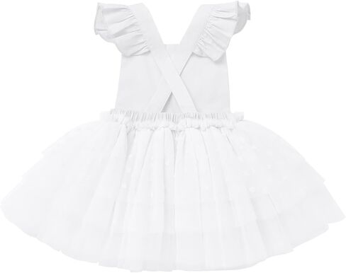 فستان توتو للأميرة من التول مع تاج لحفلات أعياد الميلاد للفتيات الصغيرات، قطعتين من فستان الزفاف in Kuwait