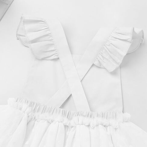 فستان توتو للأميرة من التول مع تاج لحفلات أعياد الميلاد للفتيات الصغيرات، قطعتين من فستان الزفاف in Kuwait