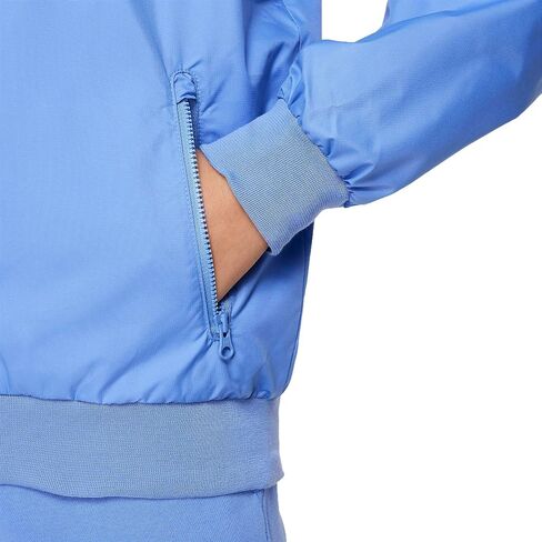 سترة Nike Sportswear Windrunner للأطفال الكبار (الأولاد) فضفاضة بطول الورك (الولايات المتحدة، ألفا، متوسط، عادي، قطبي/أزرق فاتح/قطبي/أبيض) in Saudi Arabia