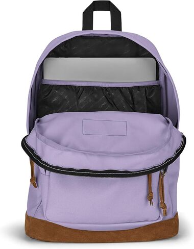 JanSport Right Pack Backpack - Durable Daypack with Padded 15" Laptop Sleeve, Spacious Main Compartment & Integrated Water Bottle Pocket - Pastel Lilac in Kuwait