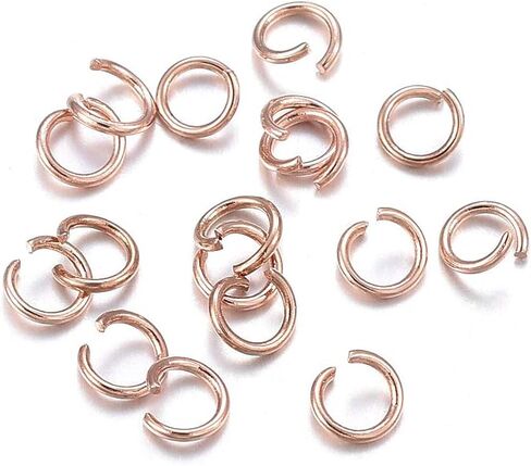 Craftdady 500Pcs 5mm Rose Gold Open Jump Rings Stainless Steel Tiny O Ring Connectors 0.8mm Thick for Jewelry Making in Saudi Arabia