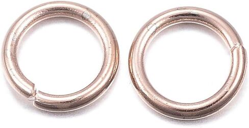 Craftdady 500Pcs 5mm Rose Gold Open Jump Rings Stainless Steel Tiny O Ring Connectors 0.8mm Thick for Jewelry Making in Saudi Arabia