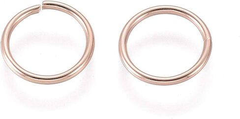 Craftdady 500Pcs 5mm Rose Gold Open Jump Rings Stainless Steel Tiny O Ring Connectors 0.8mm Thick for Jewelry Making in Saudi Arabia