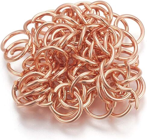 Craftdady 500Pcs 5mm Rose Gold Open Jump Rings Stainless Steel Tiny O Ring Connectors 0.8mm Thick for Jewelry Making in Saudi Arabia