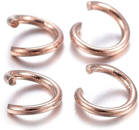 Craftdady 500Pcs 5mm Rose Gold Open Jump Rings Stainless Steel Tiny O Ring Connectors 0.8mm Thick for Jewelry Making in Saudi Arabia