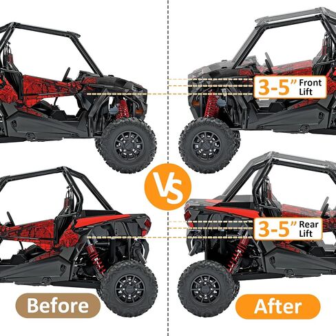Suspension Full Lift Kit Kit Rise 3 Inch Front and Rear Suspension Compatible with Polaris RZR 1000 XP/XP-4 in Saudi Arabia