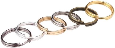 1Box Mixed Color Split Rings Double Loop Jump Rings Connector Mini Key Rings for DIY Jewelry Making Necklaces Bracelet Earrings Art Craft (6mm) in Saudi Arabia