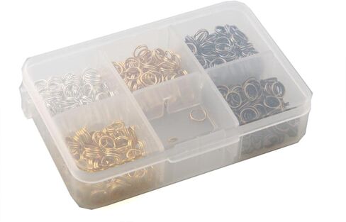 1Box Mixed Color Split Rings Double Loop Jump Rings Connector Mini Key Rings for DIY Jewelry Making Necklaces Bracelet Earrings Art Craft (6mm) in Saudi Arabia