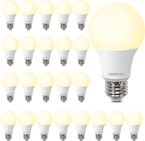 A19 LED Light Bulbs, Soft White 2700K, 100 Watt Equivalent LED Bulbs, E26 Standard Base, Non-Dimmable, 800 Lumens, 8.5W Warm White LED Bulbs for Bedroom Living Room, 3 Pack in Saudi Arabia
