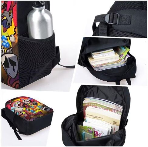Cute Backpack Cartoon Backpack Set School Bag With Lunch Box Pencil Case For Teen(3 In 1) 17 In in Saudi Arabia